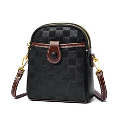 Women's Leather Crossbody Bag Classic Handbag Lady Small Messenger Bag