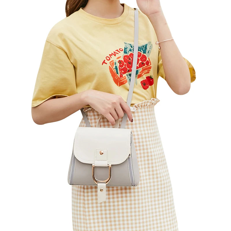 Women's Casual Cross Body Bag Summer Shoulder Bag Leather Satchel
