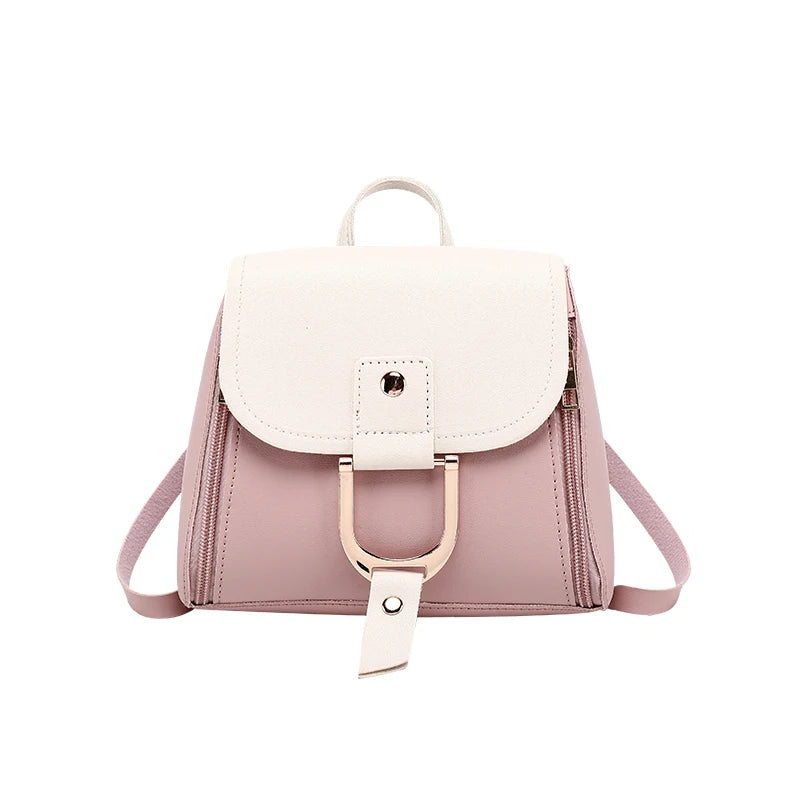 Women's Casual Crossbody Bag Leather Satchel Mini Backpacks