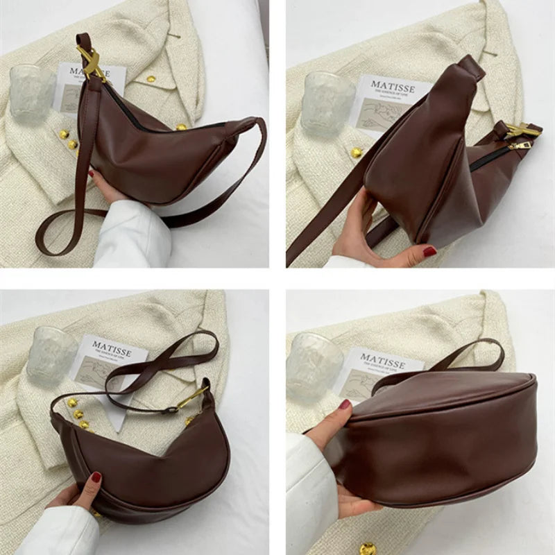 Retro Crossbody Bag Solid Casual Female Bag Autumn Style Phone Shoulder Bag