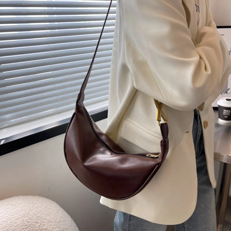 Retro Crossbody Bag Solid Casual Female Bag Autumn Style Phone Shoulder Bag