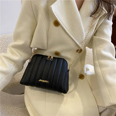 Women's Casual Shell Bag Chain Zipper Messenger Bags Shoulder Bag Tote Handbag C