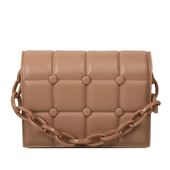 Women's Casual Shoulder Bag Handheld Chain Small Square Bag