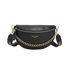Chain Waist Bag Leather Fanny Pack for Women