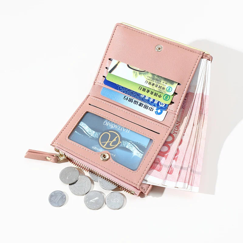 Women's Change Purse PU Leather Wallet Card Holder Coin Bag