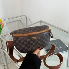 Women's Chest Bag PU Leather Waist Bag Shoulder Crossbody Chest Bags