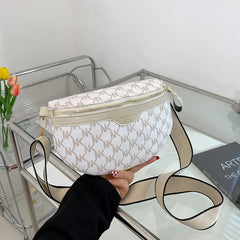 Women's Chest Bag PU Leather Waist Bag Shoulder Crossbody Chest Bags