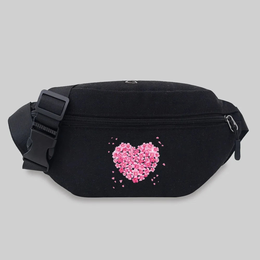 Love Series Crossbody Bag Outdoor Sports Waist Storage Bag