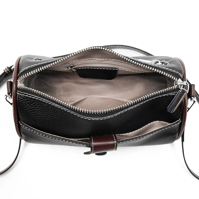 Women's Soft Leather Crossbody Bag Casual Handbag Messenger Bag