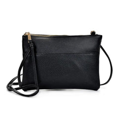 Women's Leather Crossbody Clutch Bag Enveloped Shape