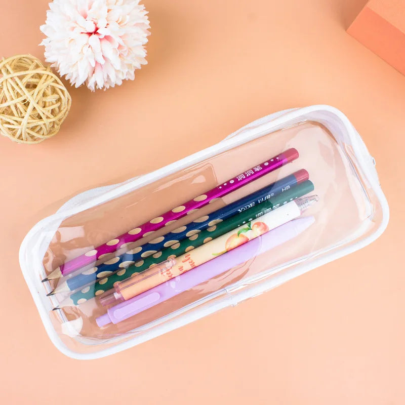 Transparent Travel Makeup Bag Waterproof with Zipper for Girls