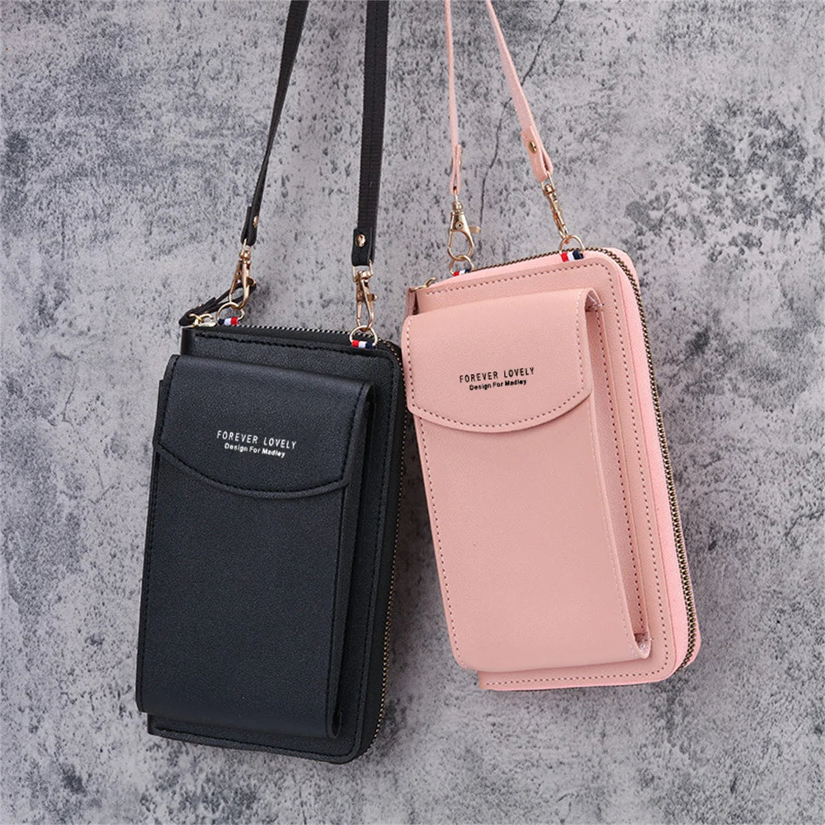 Women's Cross Bag Solid Colors PU Leather Small Phone Purses