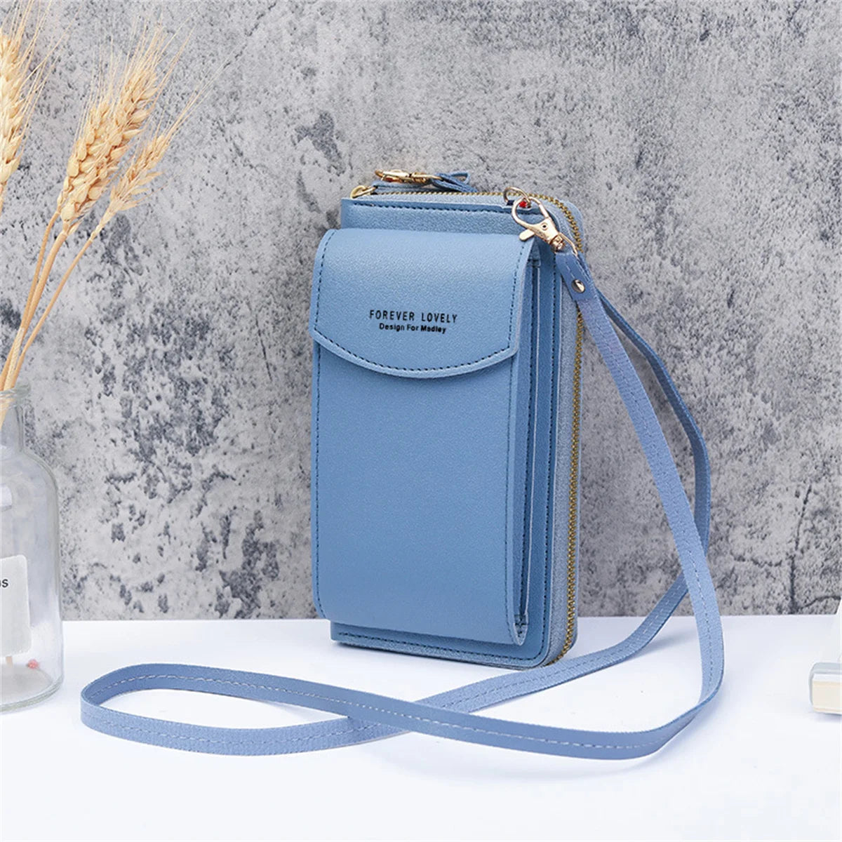 Women's Cross Bag Solid Colors PU Leather Small Phone Purses