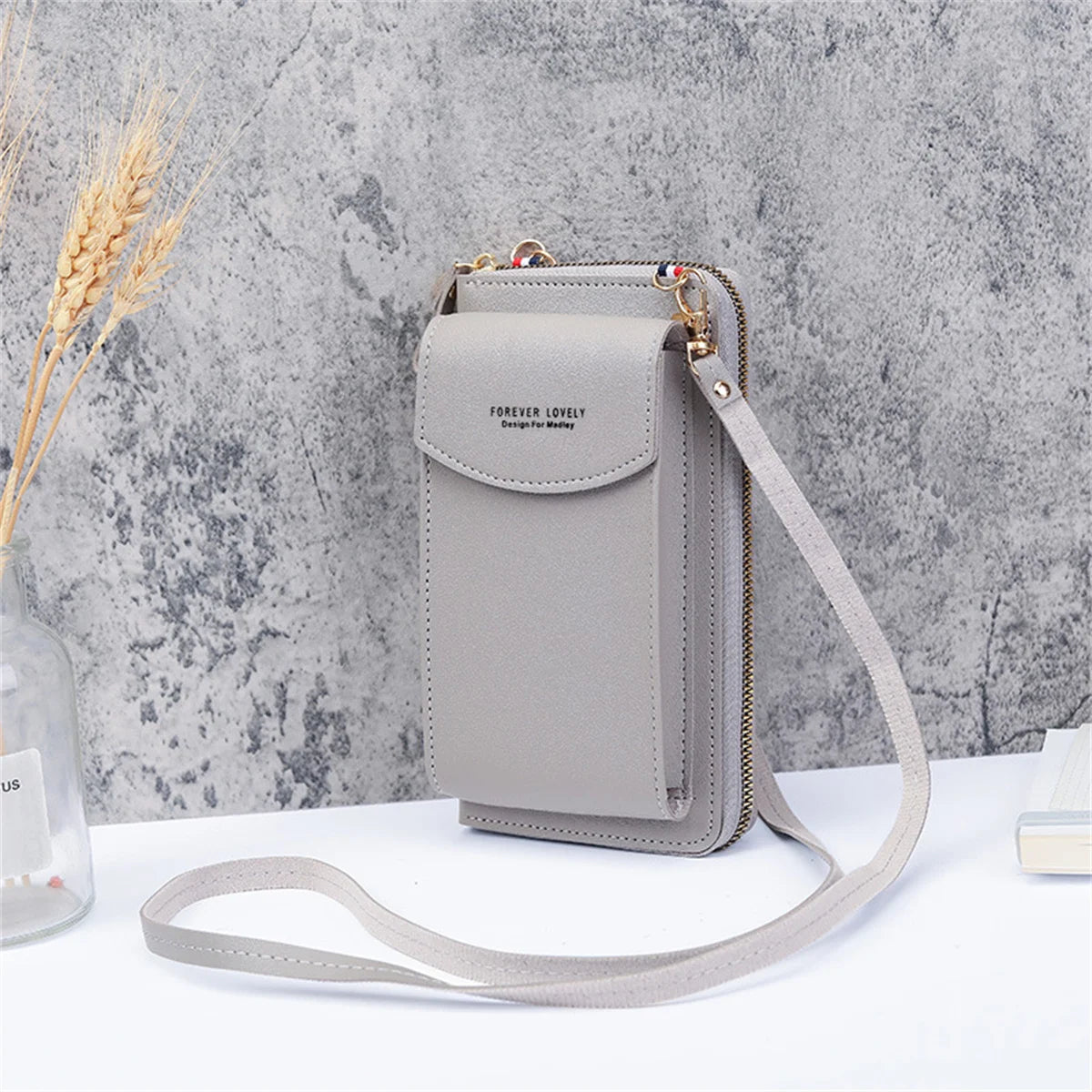 Women's Cross Bag Solid Colors PU Leather Small Phone Purses