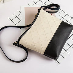 Women's Rhombus Pattern Crossbody Bag Summer Autumn Bucket Shaped Square Bags