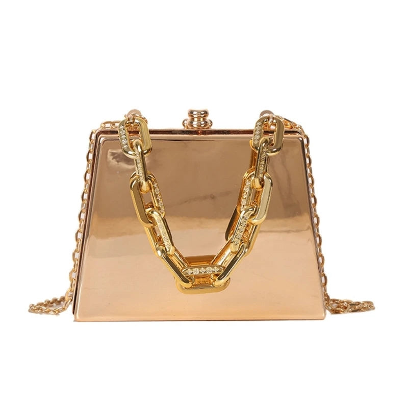 Women's PVC Crossbody Bag Chain Messenger Beach Tote