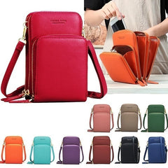 Women's Crossbody Bag PU Mini Shoulder Bags Multi-function Solid Color