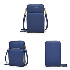 Women's Crossbody Bag PU Mini Shoulder Bags Multi-function Solid Color