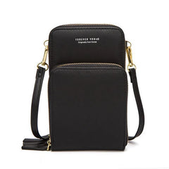 Women's Crossbody Bag PU Mini Shoulder Bags Multi-function Solid Color