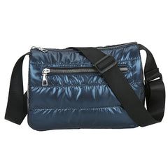 Women's Nylon Crossbody Bag Winter Casual Shoulder Purse Solid Color