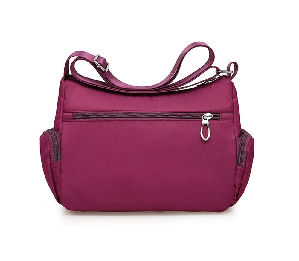 Women's Crossbody Bag Waterproof Nylon Plaid Shoulder Messenger Bags