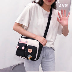 Women's Mini Shoulder Bag with Multiple Pocket Zipper Crossbody Bag