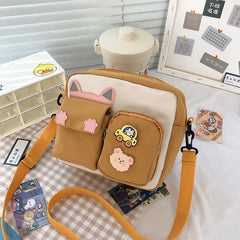 Women's Mini Shoulder Bag with Multiple Pocket Zipper Crossbody Bag
