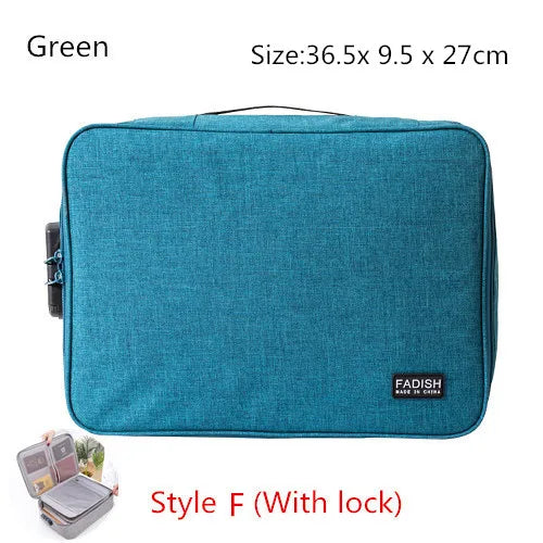 Electronic Product Storage Pouch Waterproof Organizer Business Briefcase