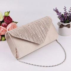 Women's Envelope Clutch Small Party Handbag Purse with Chain Shoulder Bag
