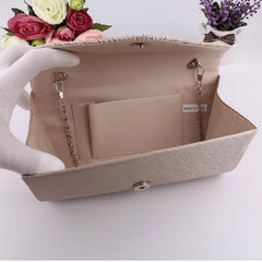 Women's Envelope Clutch Small Party Handbag Purse with Chain Shoulder Bag