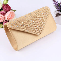 Women's Envelope Clutch Small Party Handbag Purse with Chain Shoulder Bag