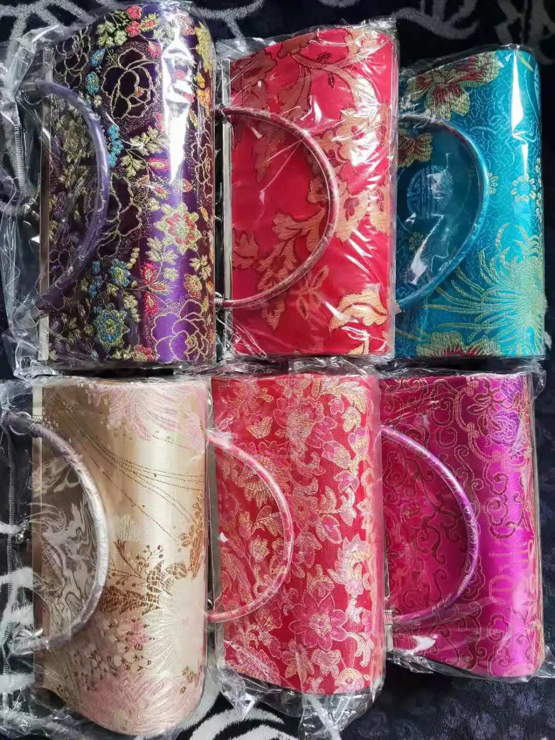 Women's Yunjin Wallet Silk Bag Cheongsam Dinner Business Gift Bag