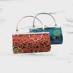 Women's Yunjin Wallet Silk Bag Cheongsam Dinner Business Gift Bag