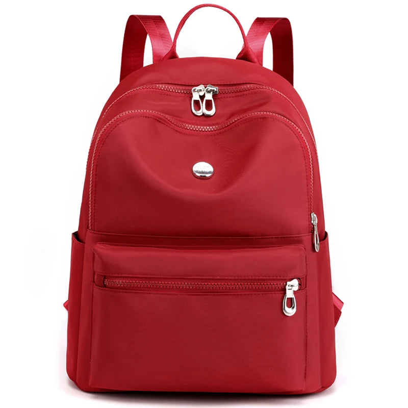 Women's Famous Backpack Casual Backpack Waterproof Nylon Fabric School Bag