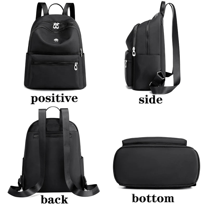 Women's Famous Backpack Casual Backpack Waterproof Nylon Fabric School Bag