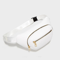 Women's PU Leather Fanny Pack Travel Waist Bag