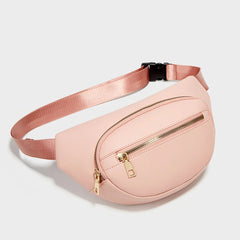 Women's PU Leather Fanny Pack Travel Waist Bag
