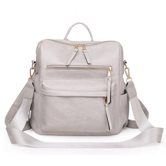 Women's Convertible Backpack Purse Satchel Handbag PU Leather Travel Bag
