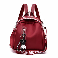 Women's Backpack Solid Oxford Cloth College Wind School Bag
