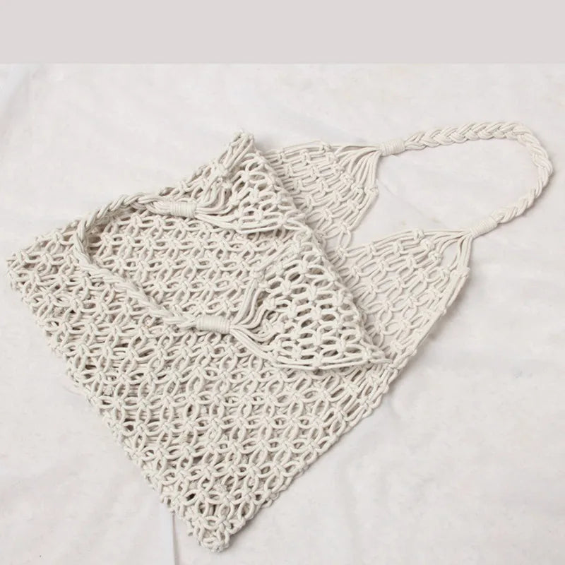 Knitted Beach Bag Large Summer Tote