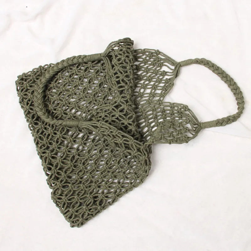 Knitted Beach Bag Large Summer Tote