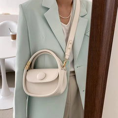 Solid High Pu Crossbody Bag Women Small Square Bag