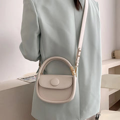 Solid High Pu Crossbody Bag Women Small Square Bag