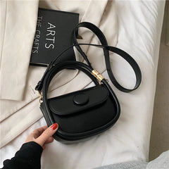 Solid High Pu Crossbody Bag Women Small Square Bag
