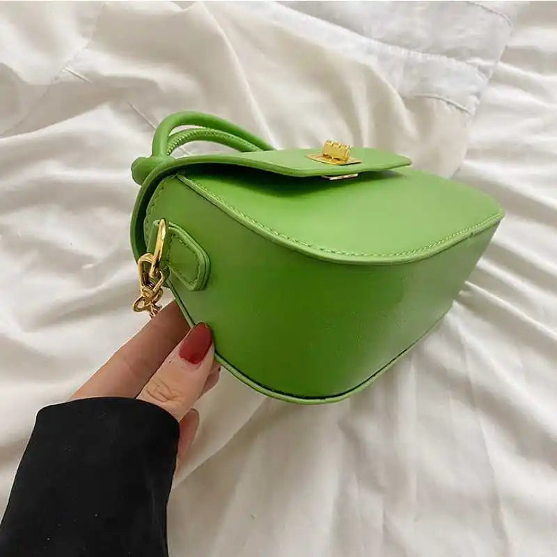 Women's Chain Handbag Female Niche Solid Shoulder Messenger Bag