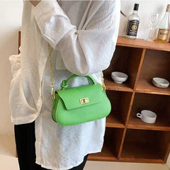 Women's Chain Handbag Female Niche Solid Shoulder Messenger Bag