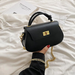 Women's Chain Handbag Female Niche Solid Shoulder Messenger Bag