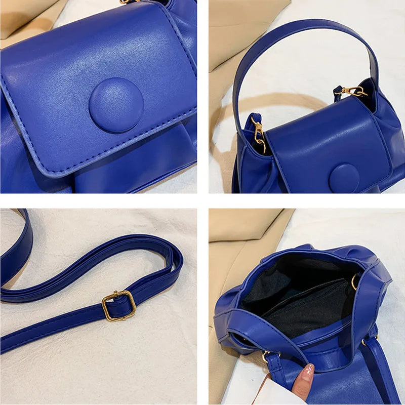 Women's Crossbody Bag Pu Leather Handbags Shopping Bag