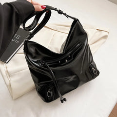 Retro PU Leather Shoulder Bag Women Crossbody Travel Tote