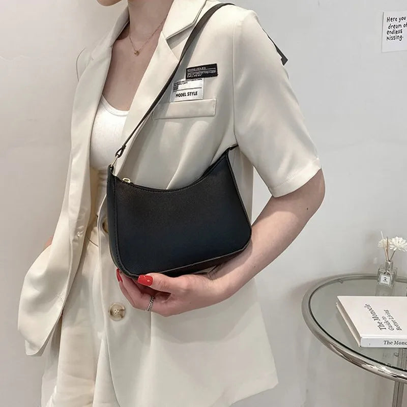 Retro PU Leather Shoulder Bag Casual Handbags